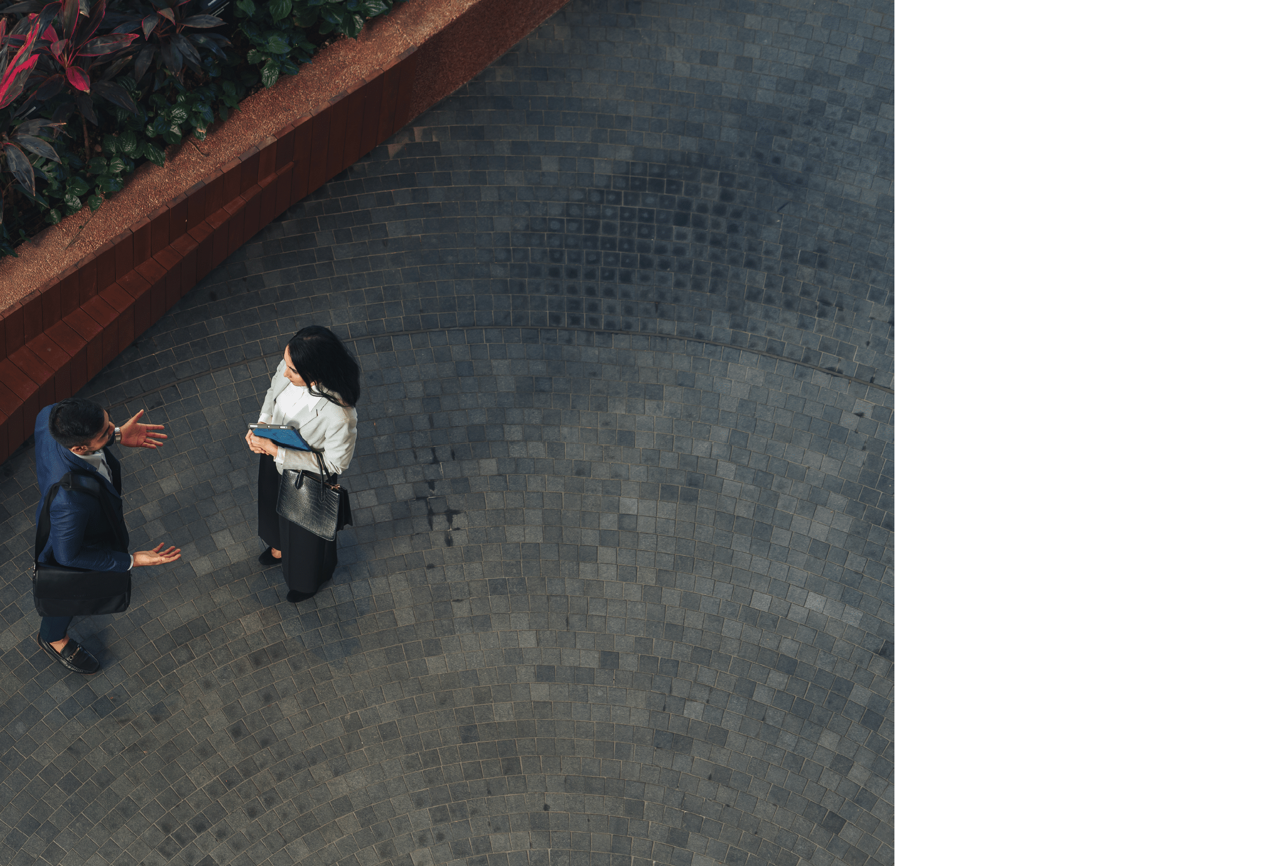 Successful business - Indian man and woman in a thoughtful conversation