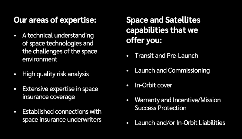 Our areas of expertise: • A technical understanding of space technologies and the challenges of the space environment...