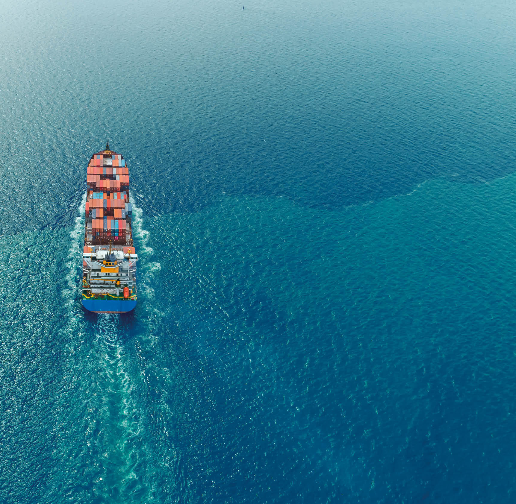aerial top view container ship Park for import export logistics in pier, thailand.