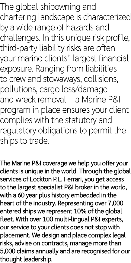 The global shipowning and chartering landscape is characterized by a wide range of hazards and challenges. In this un...